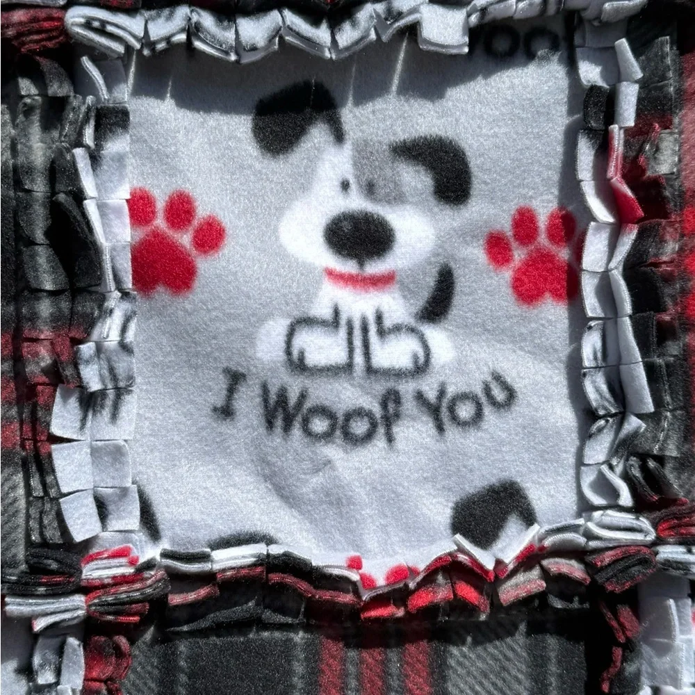 Handmade Dog Blanket - Fleece - Quilted